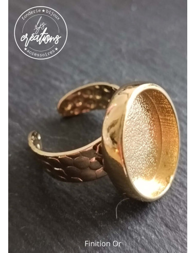 Base pour Bague ovale 16x23x4mm - finition au...
