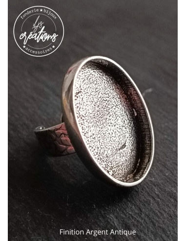 Finition argent antique