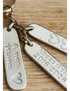 Porte clés en étain